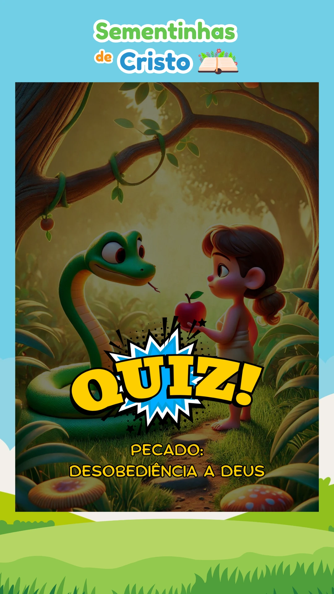 Jogo educativo bíblico infantil