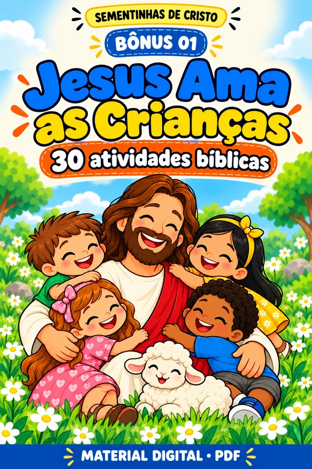 Capa do bônus Jesus Ama as Crianças