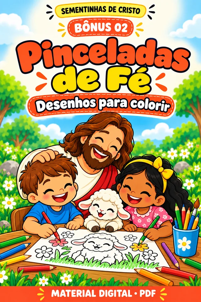Capa do bônus Pinceladas de Fé