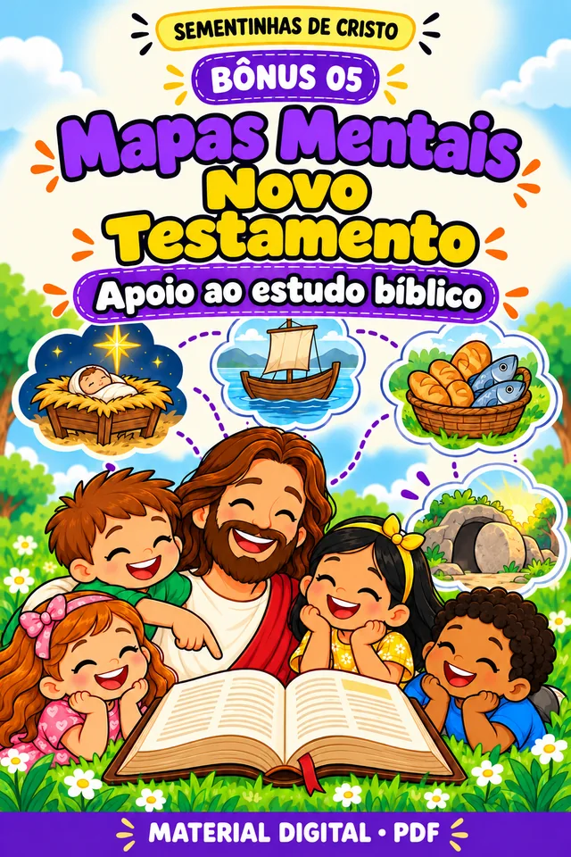 Capa do bônus Mapas Mentais · Novo Testamento
